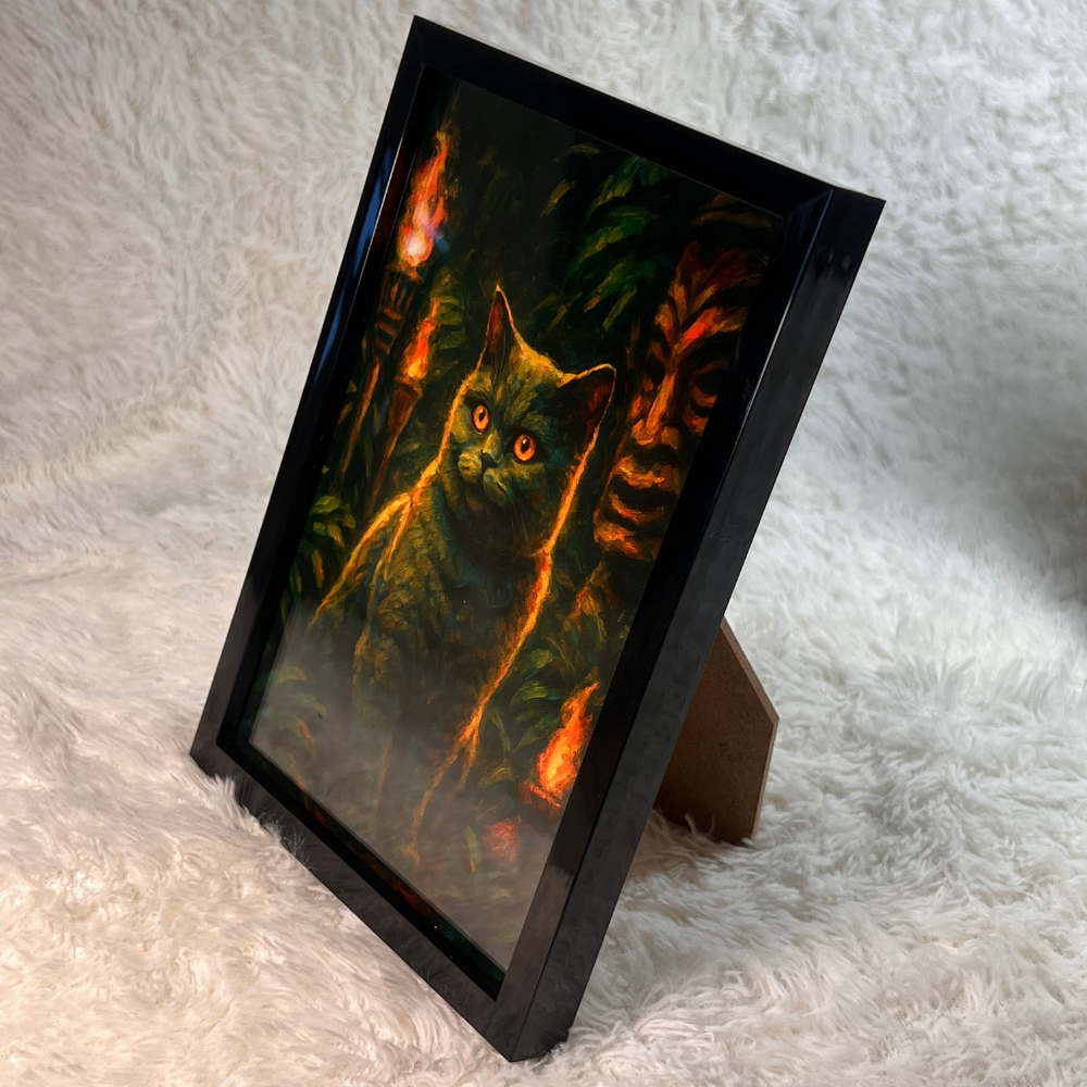 Tiki Torches - Framed Desk Photo