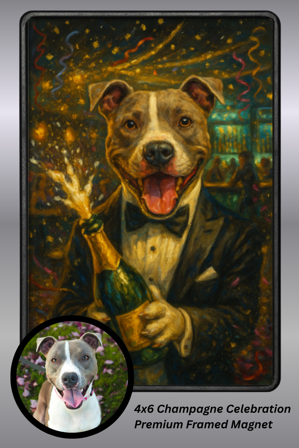 Champagne Celebration - Premium Framed Magnet