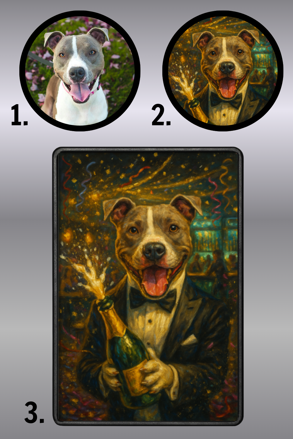 Champagne Celebration - Premium Framed Magnet