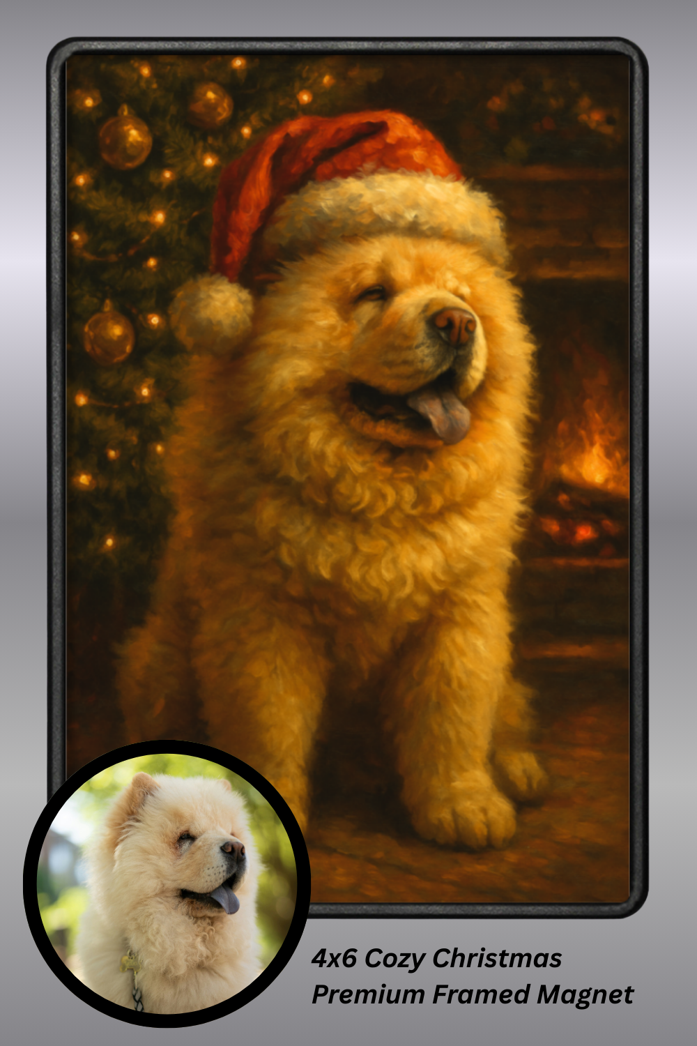 Cozy Christmas - Premium Framed Magnet