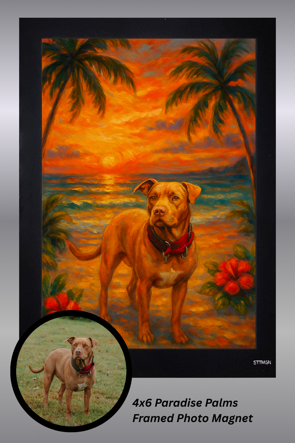 Palm Paradise - Photo Magnet
