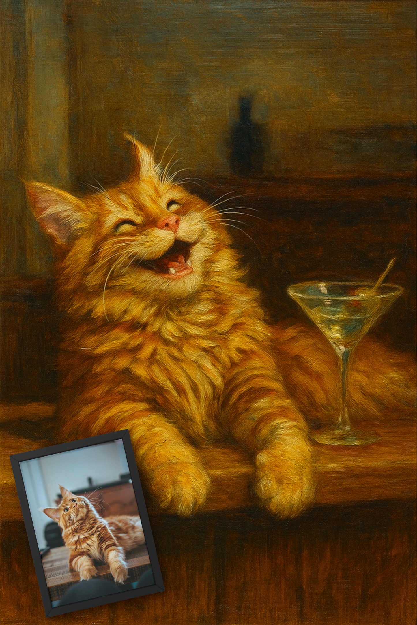 Martini Monday - Framed Desk Photo