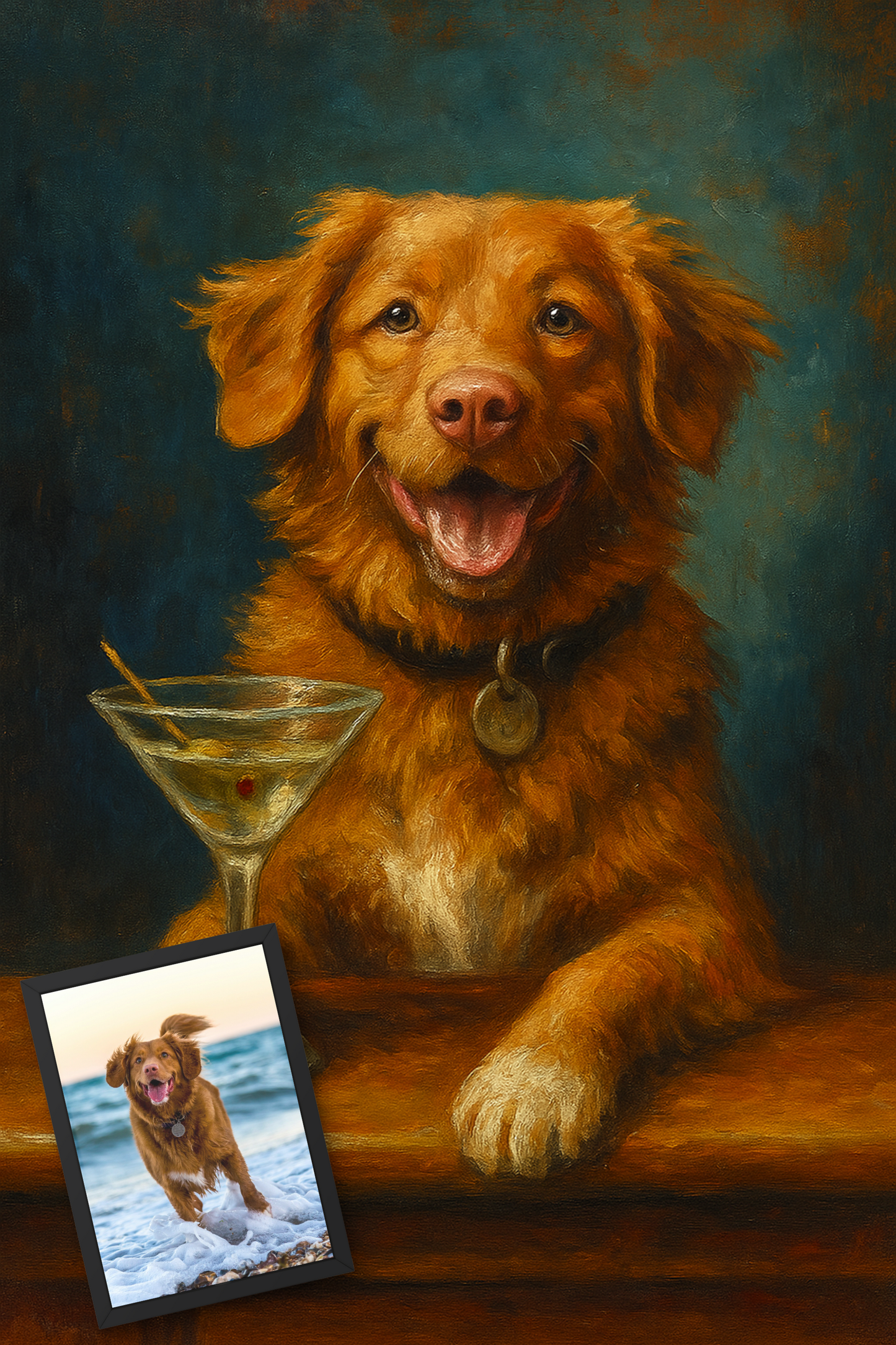 Martini Monday - Framed Desk Photo