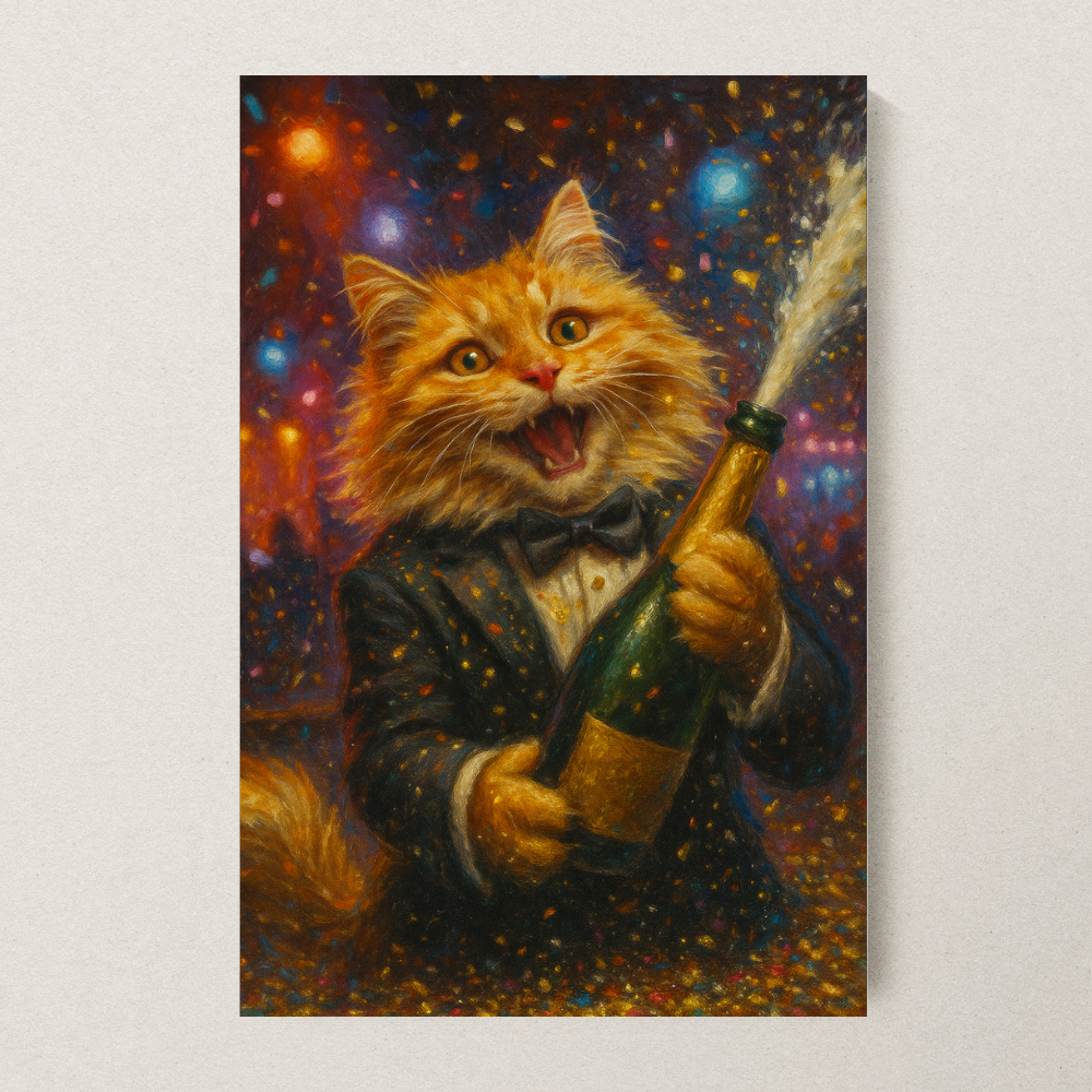 Champagne Celebration - Poster Print
