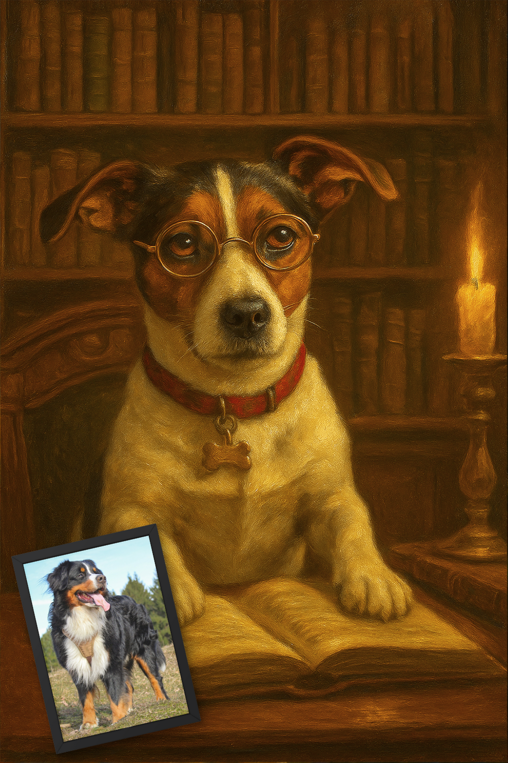 Professor Paws - Vertical Photo Framed Print