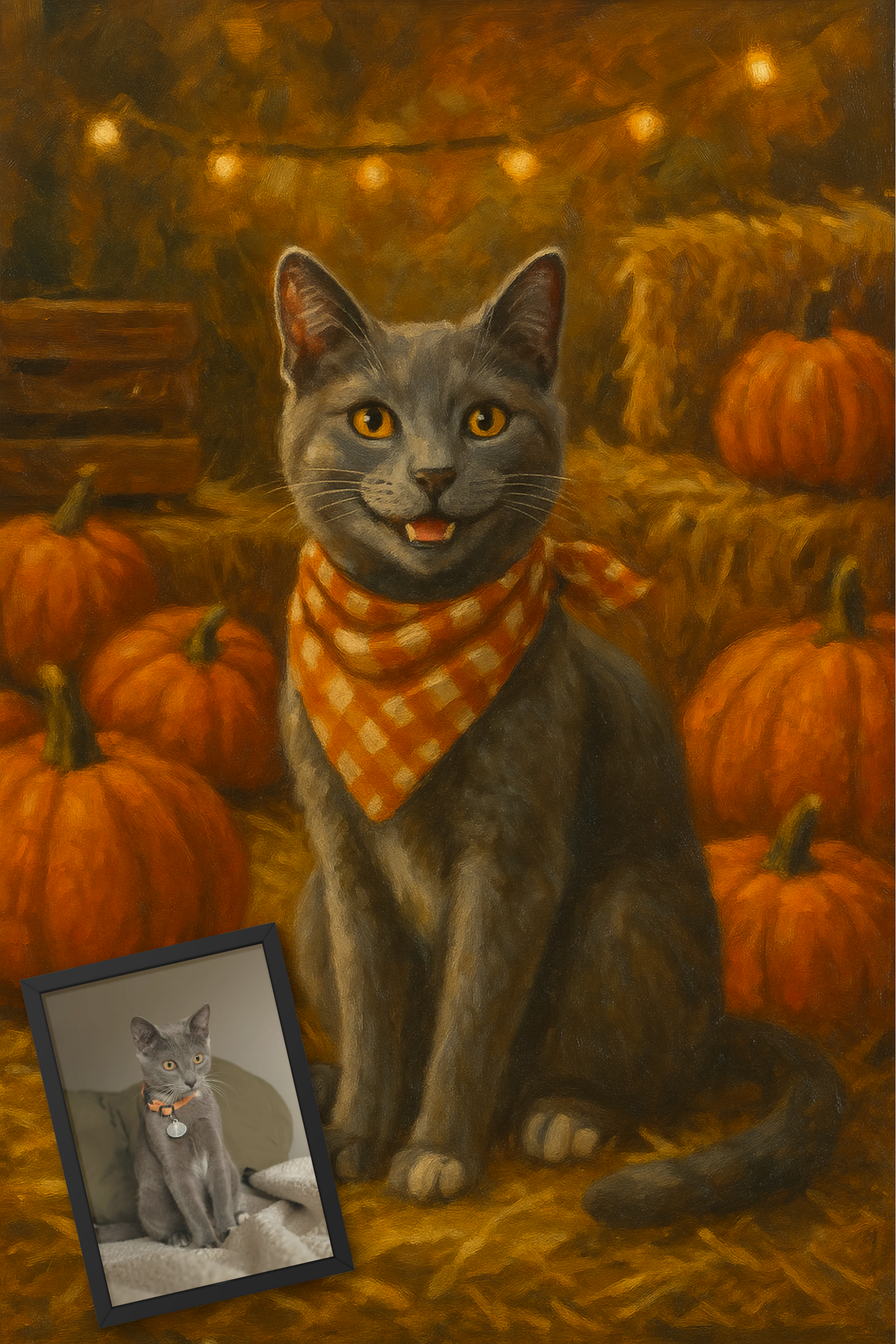 Pumpkin Patch - Framed Desk Photo