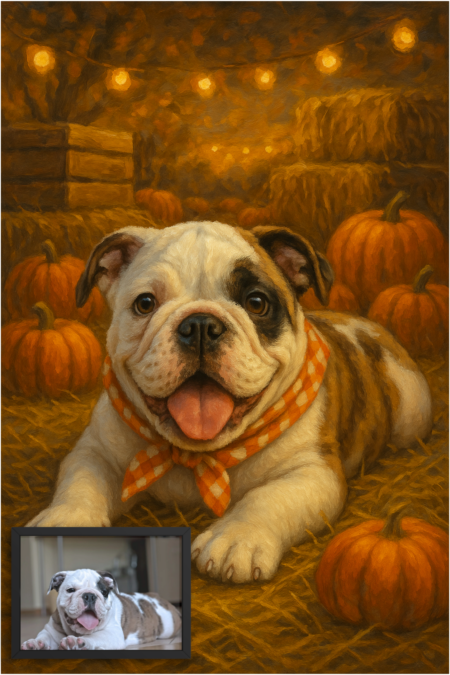 Pumpkin Patch - Framed Desk Photo