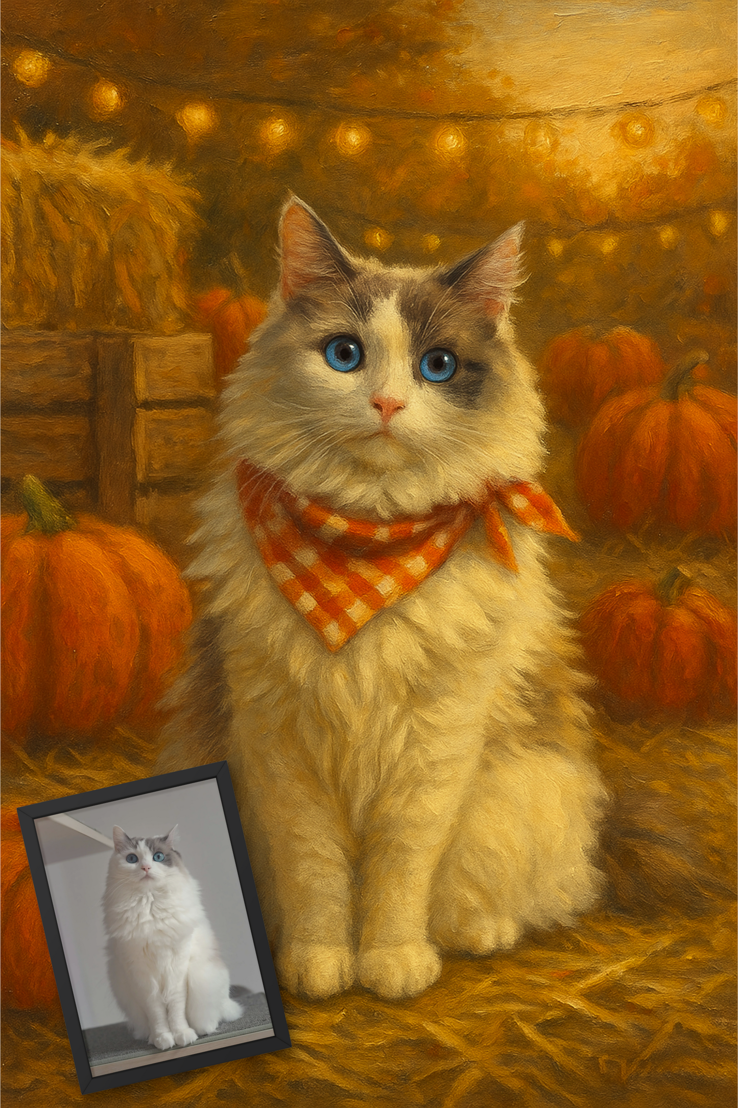 Pumpkin Patch - Framed Desk Photo