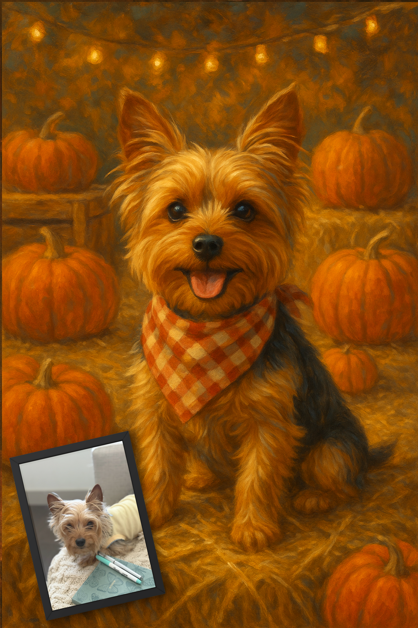 Pumpkin Patch - Framed Desk Photo
