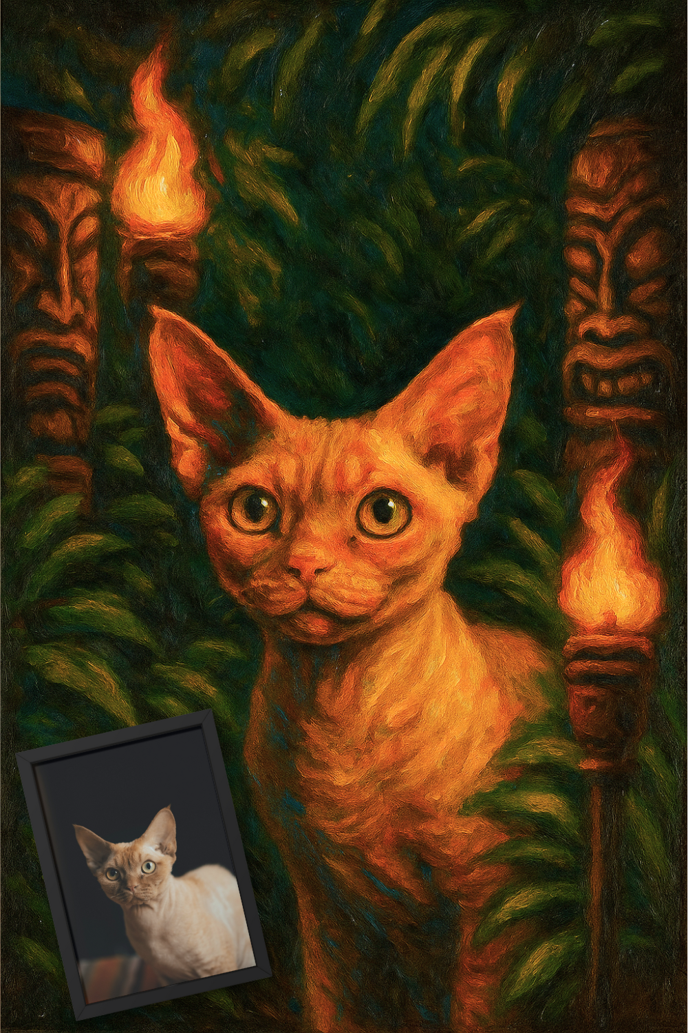 Tiki Torches - Poster Print