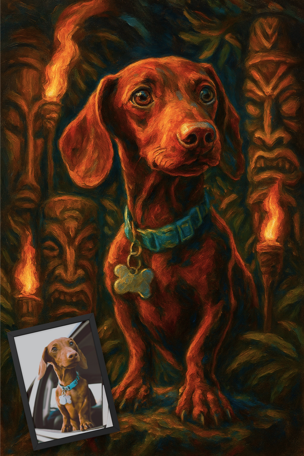 Tiki Torches - Poster Print