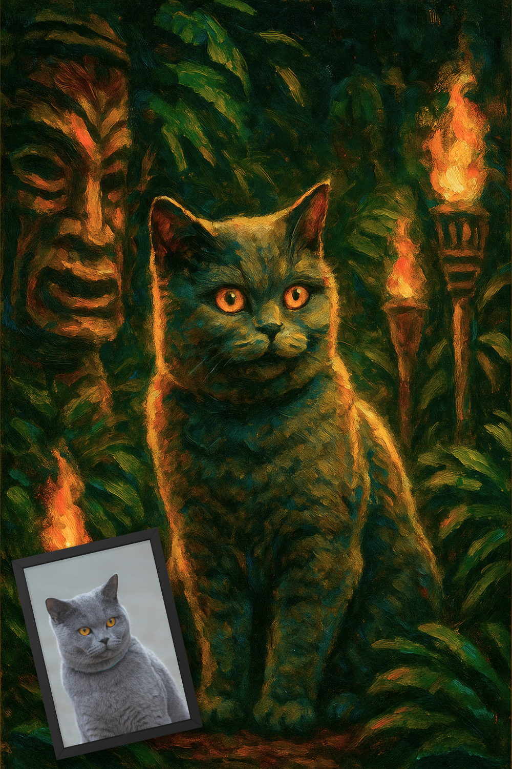 Tiki Torches - Poster Print
