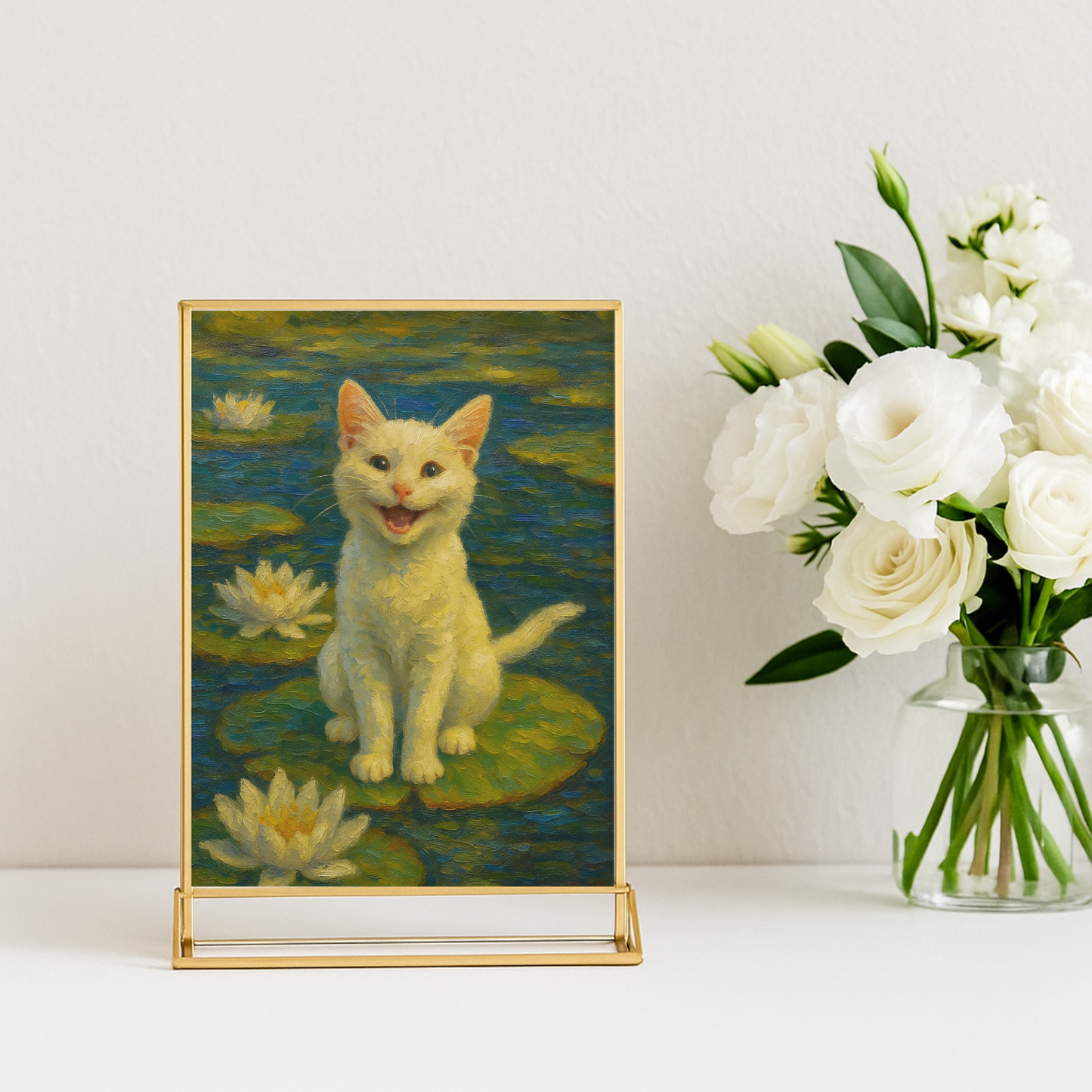 Lucky Lilypad - Vertical Photo Framed Print