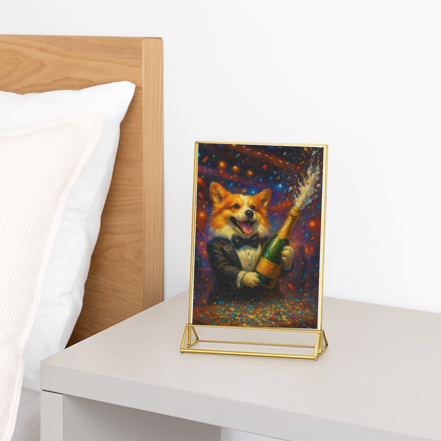 Champagne Celebration - Vertical Photo Framed Print