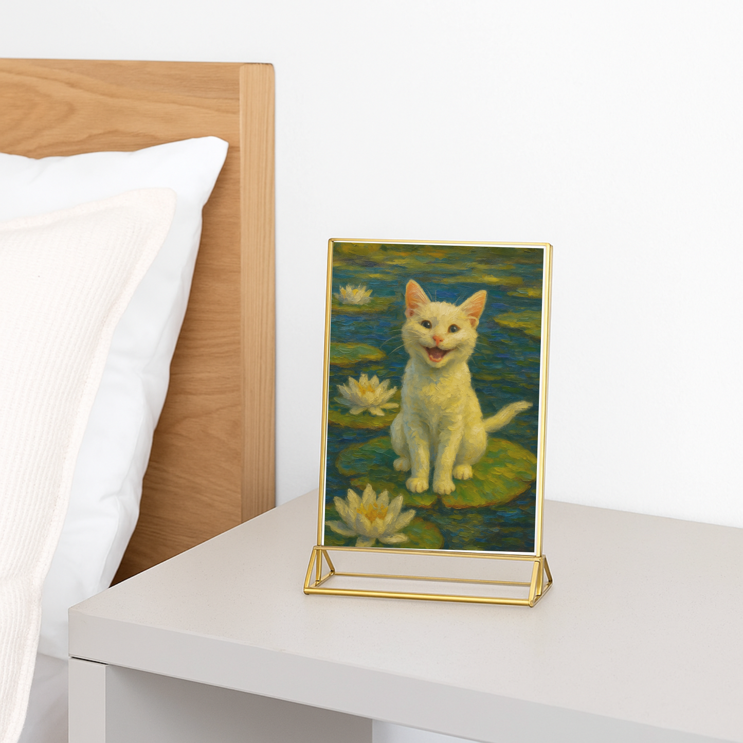 Lucky Lilypad - Vertical Photo Framed Print