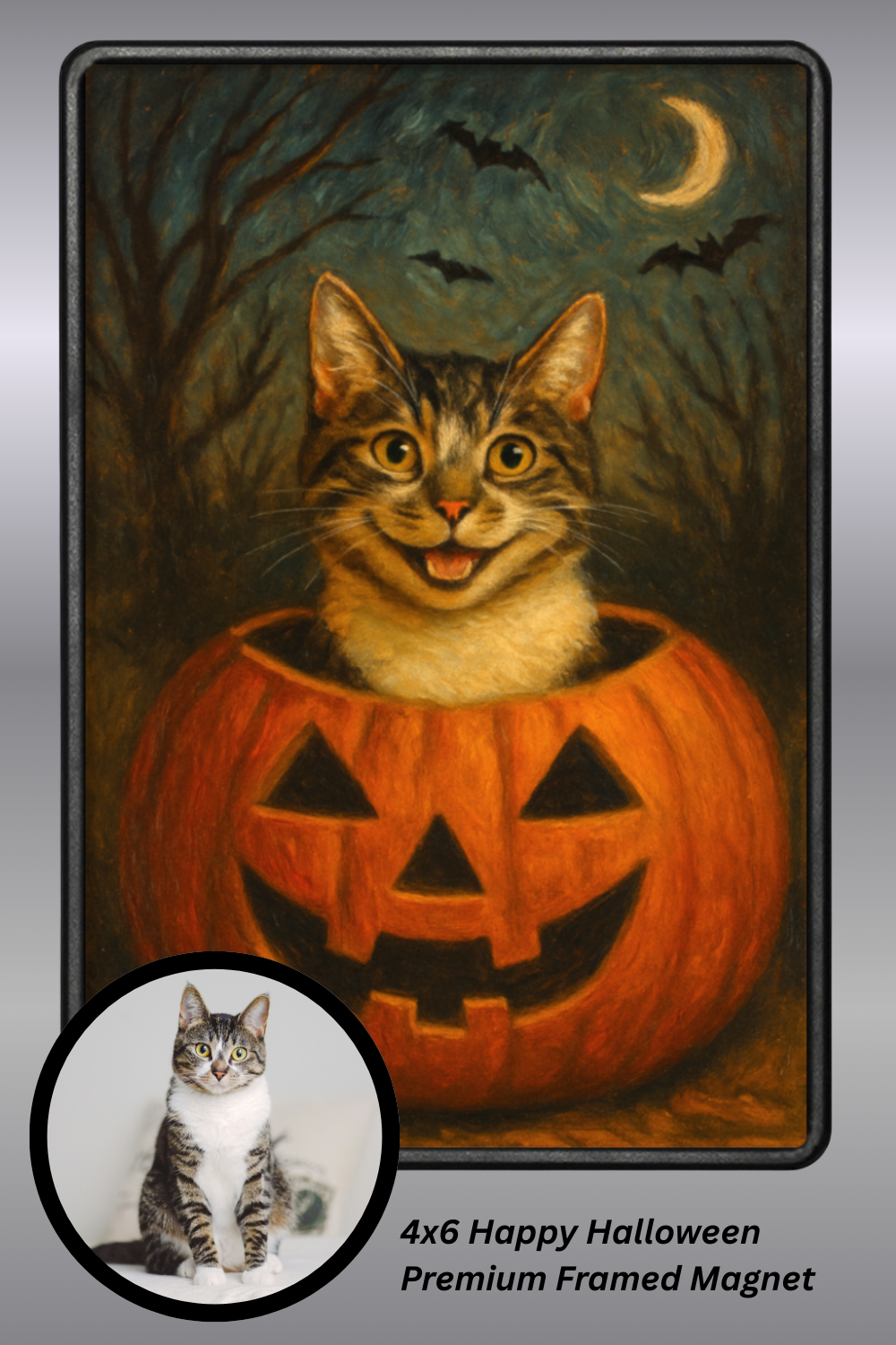Happy Halloween - Premium Framed Magnet