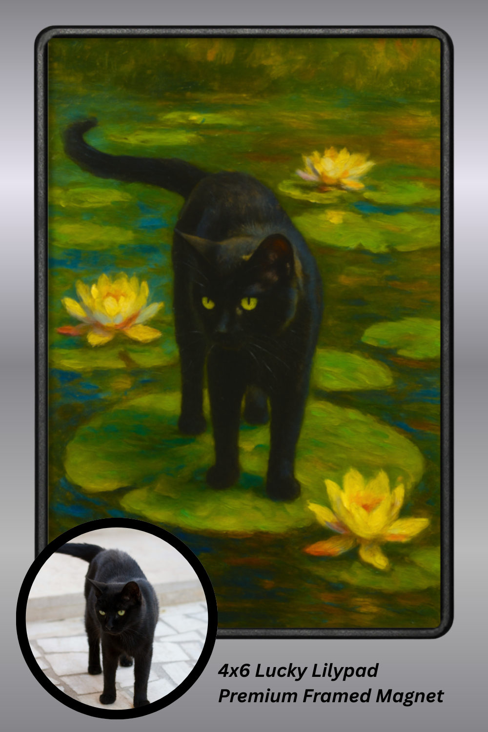 Lucky Lilypad - Premium Framed Magnet
