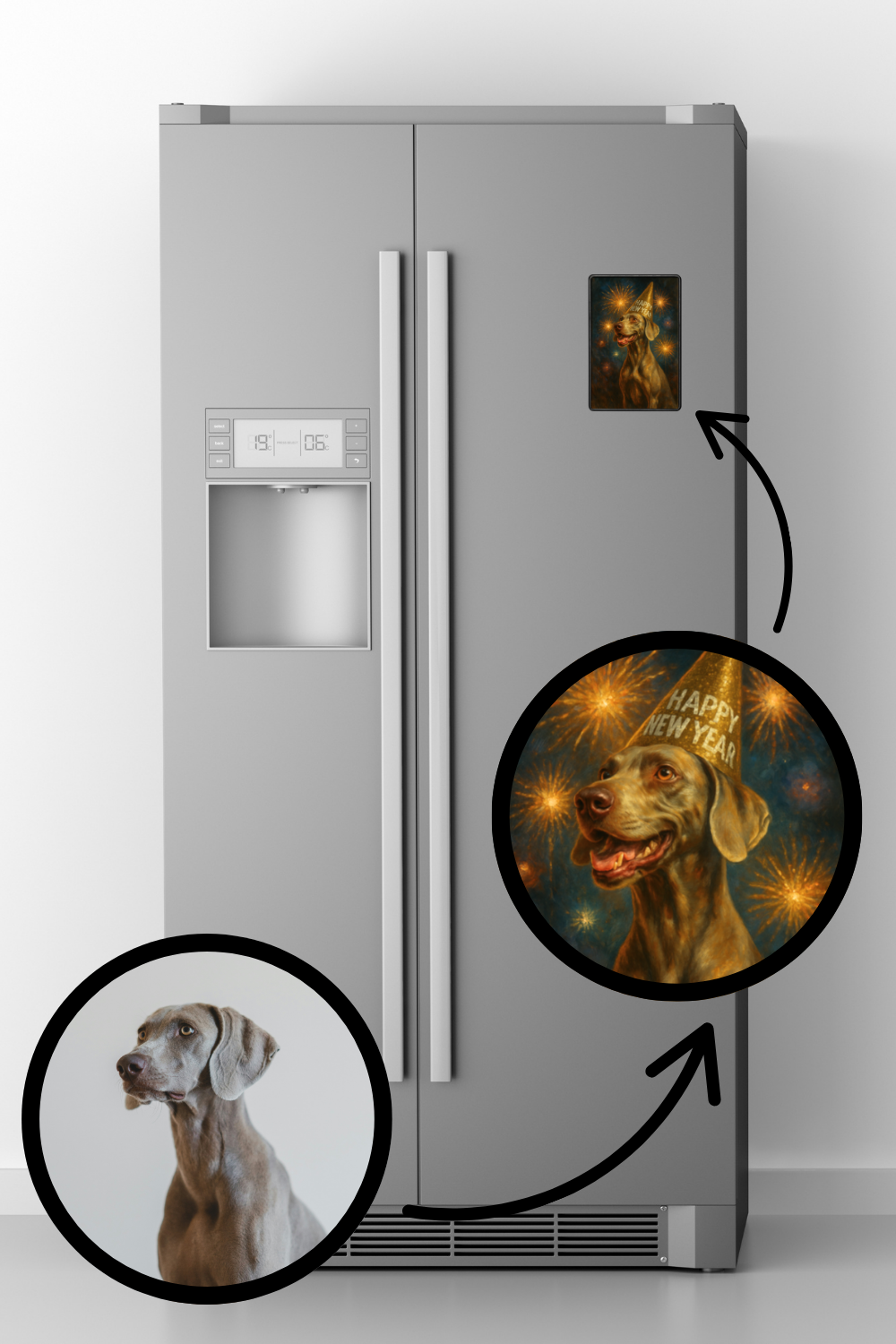 New Year New Me - Premium Framed Magnet