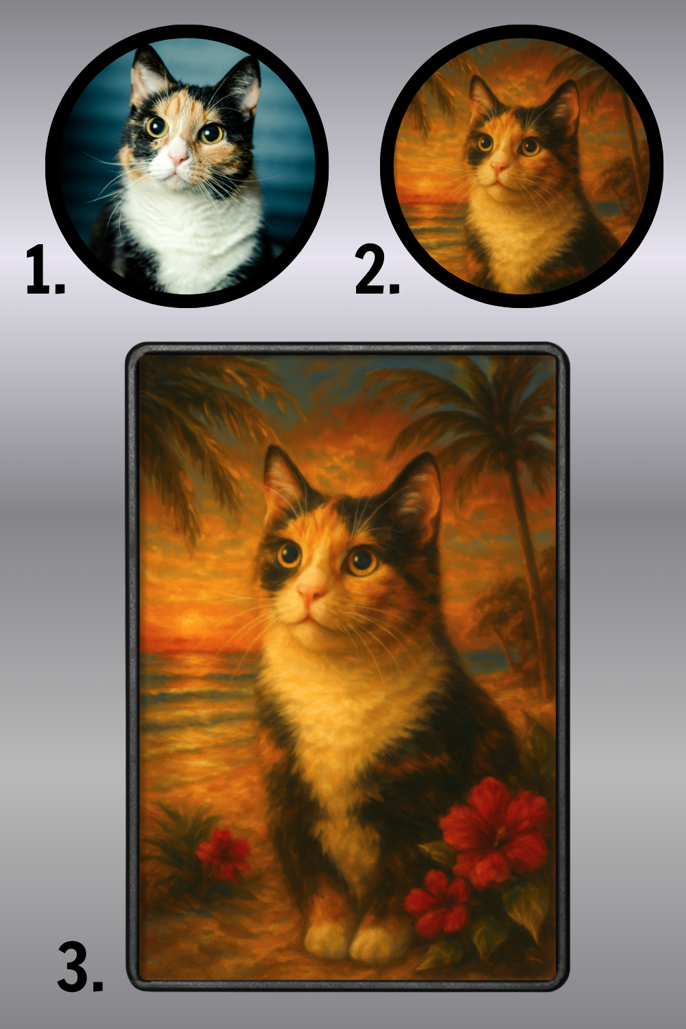 Palm Paradise - Premium Framed Magnet