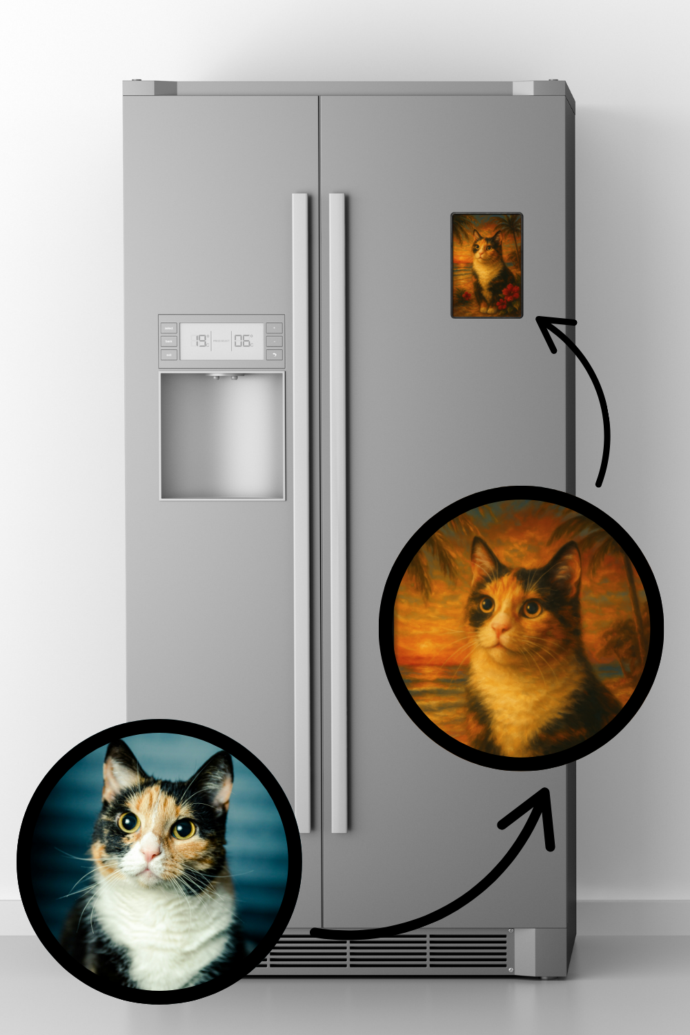 Palm Paradise - Premium Framed Magnet