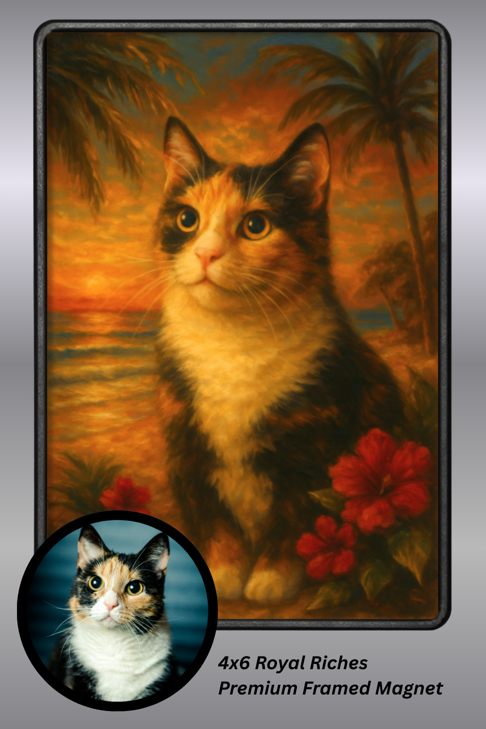 Palm Paradise - Premium Framed Magnet