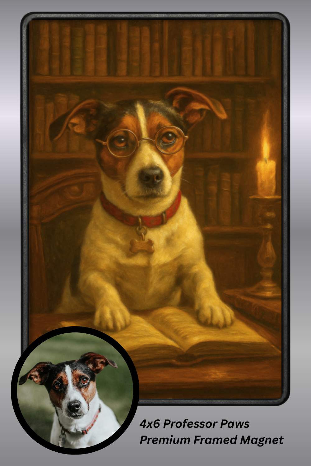 Professor Paws - Premium Framed Magnet