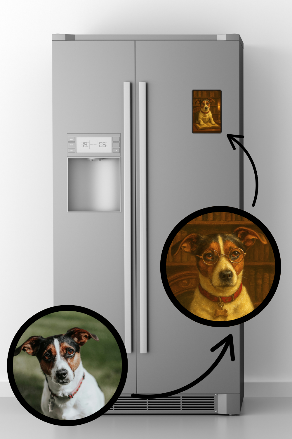 Professor Paws - Premium Framed Magnet