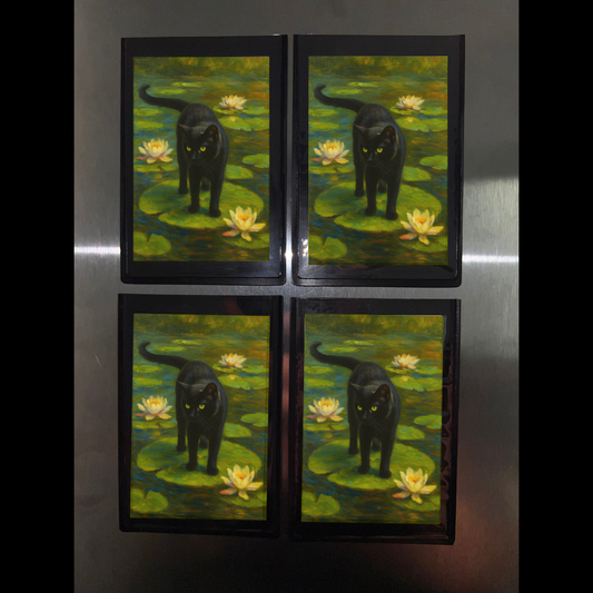 Lucky Lilypad - Mini Photo Magnets (Set Of Four)