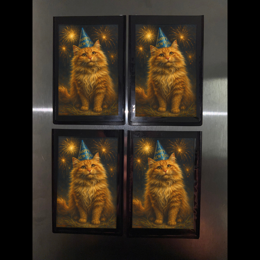 New Year New Me - Mini Photo Magnets (Set Of Four)