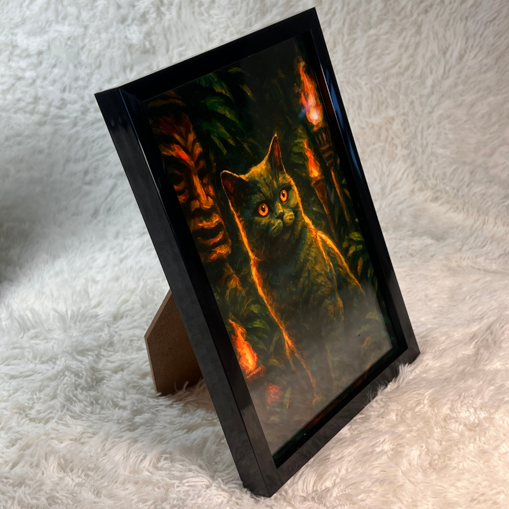 Tiki Torches - Framed Desk Photo