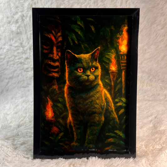 Tiki Torches - Framed Desk Photo