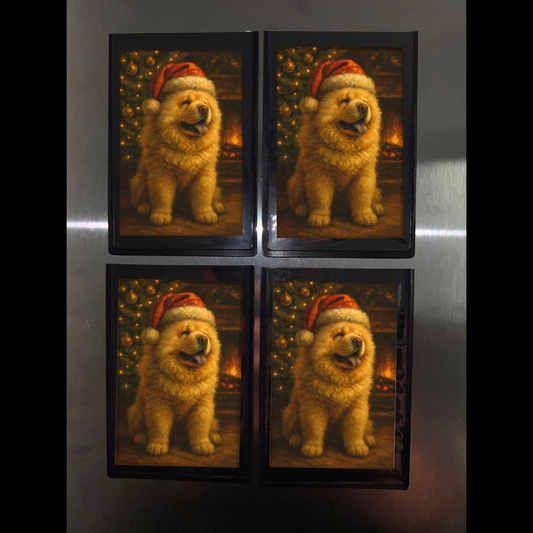 Cozy Christmas - Mini Photo Magnets (Set Of Four)