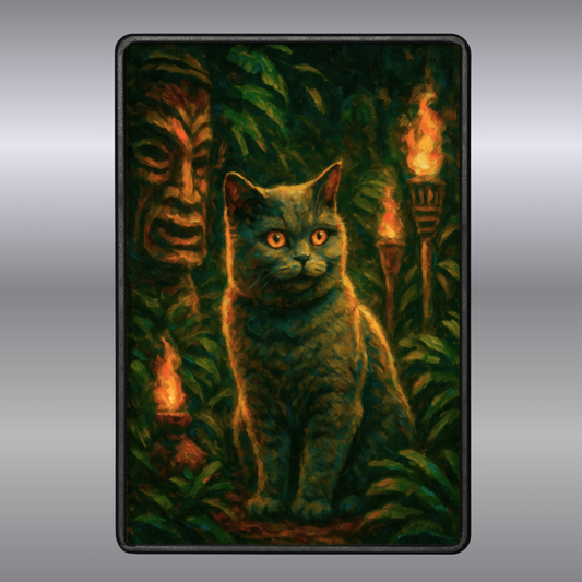 Tiki Torches - Premium Framed Magnet