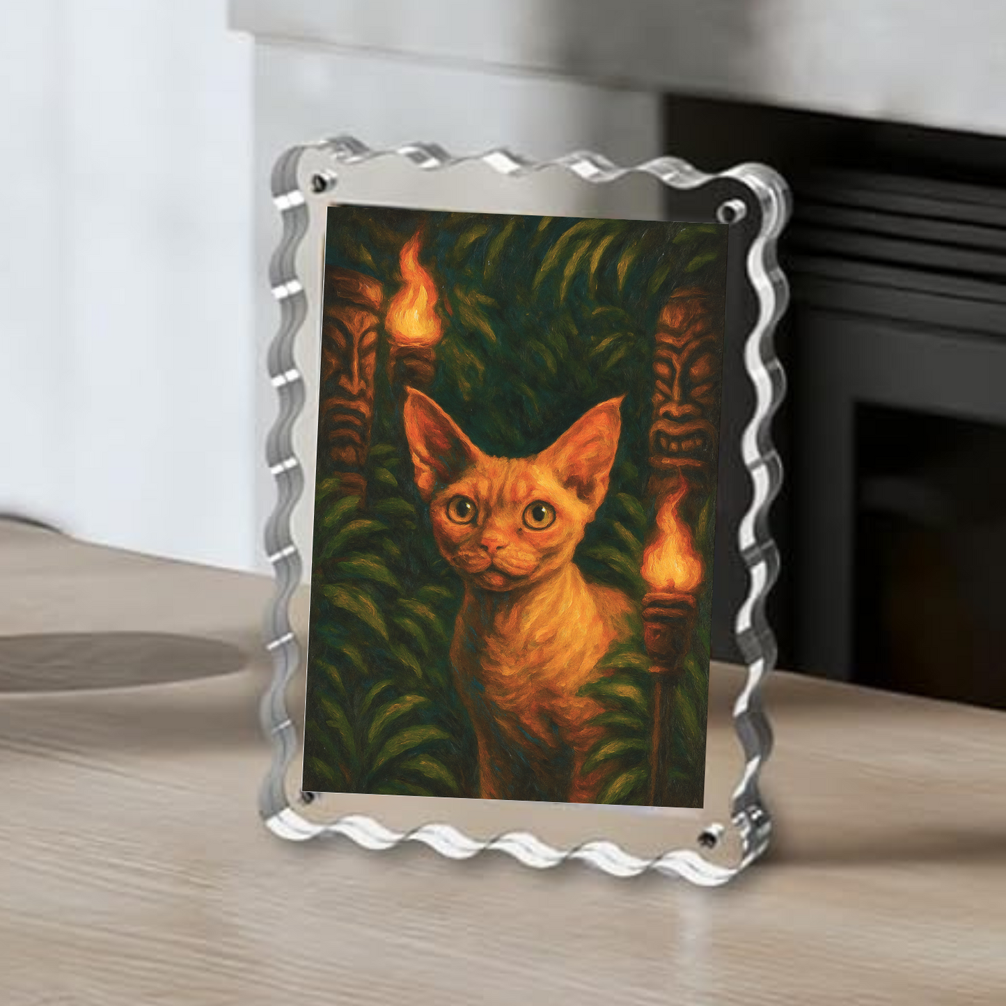 Tiki Torches - Acrylic Photo Block