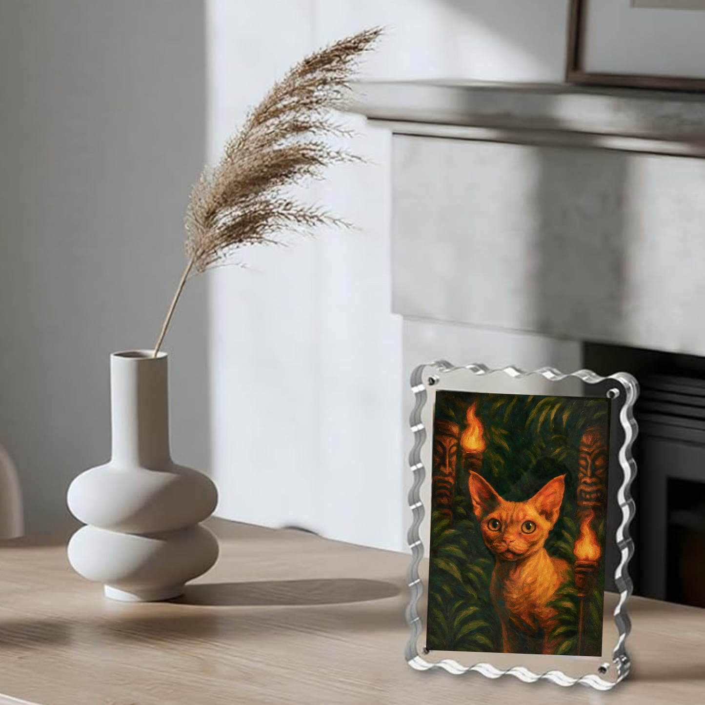 Tiki Torches - Acrylic Photo Block