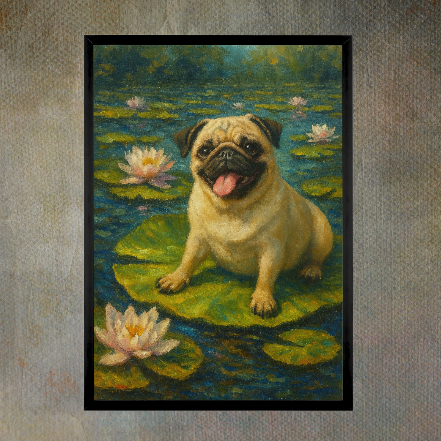 Lucky Lilypad - Framed Print 12x18in