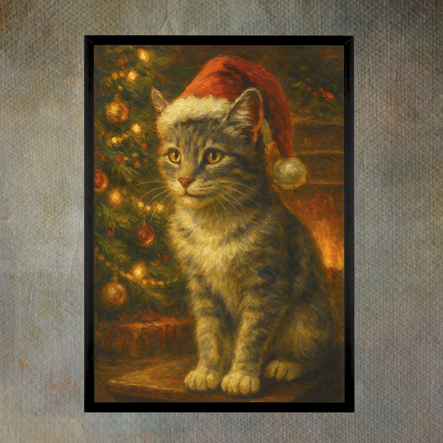 Cozy Christmas - Framed Print 12x18in