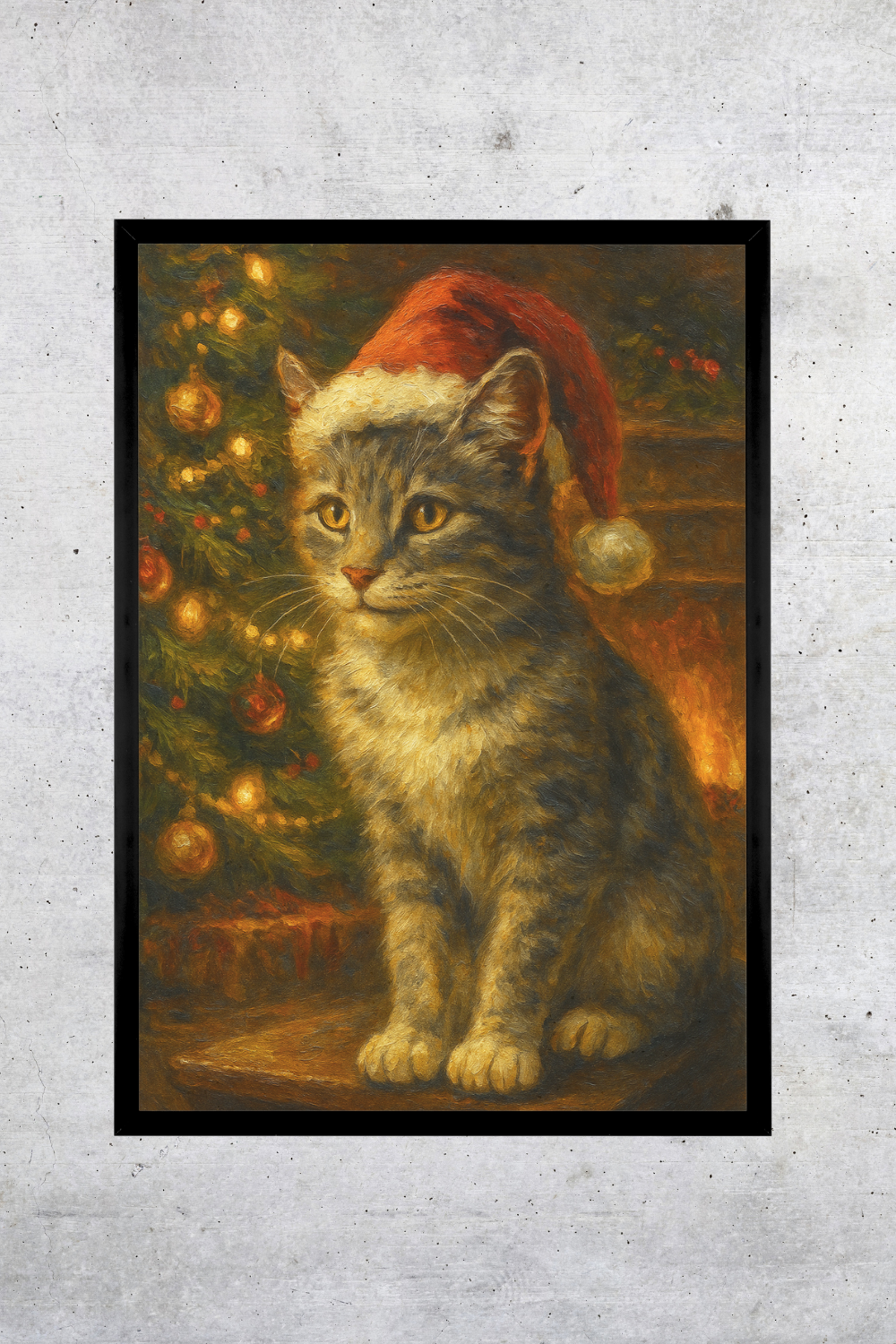 Cozy Christmas - Framed Print 12x18in