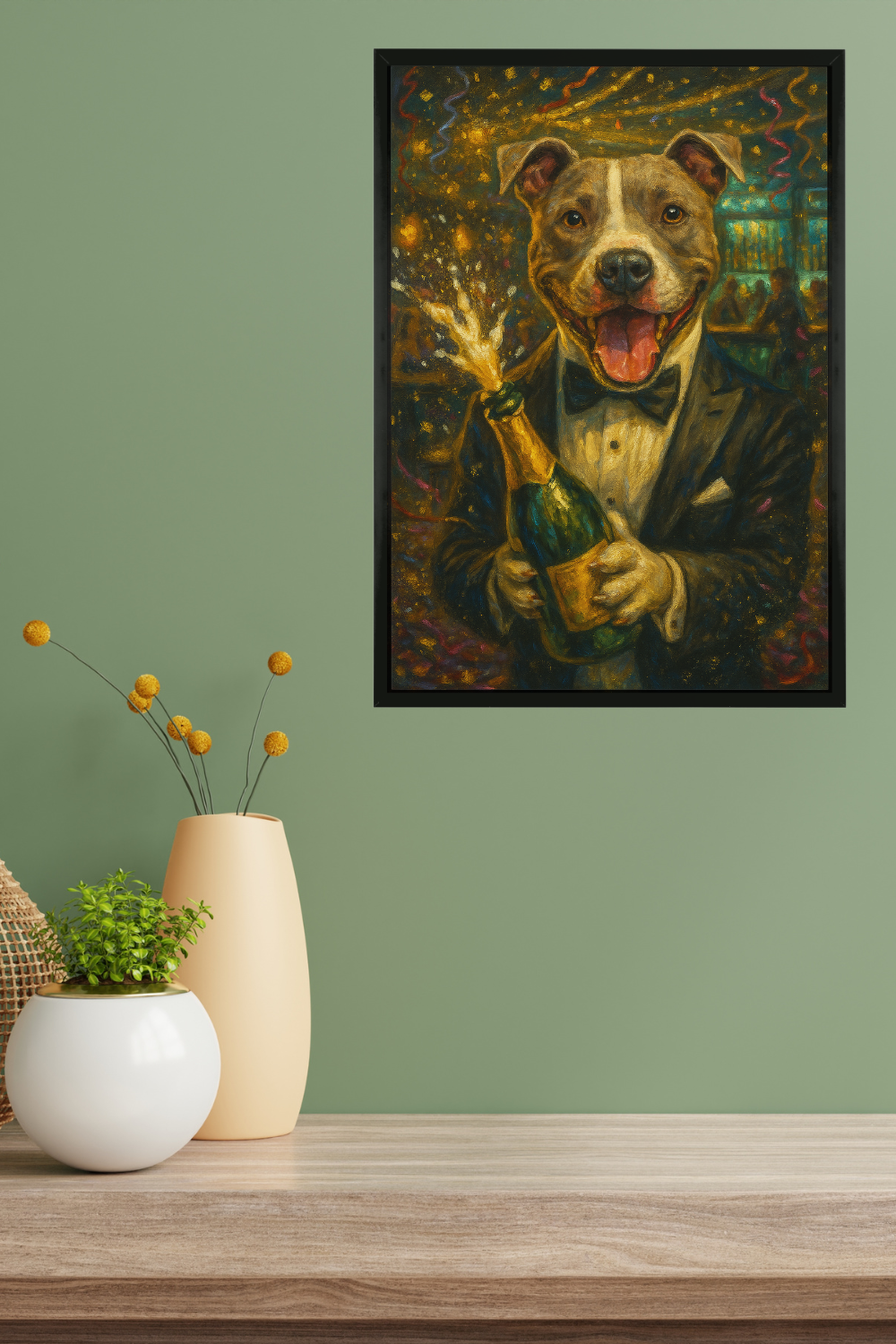 Champagne Celebration - Framed Print 12x18