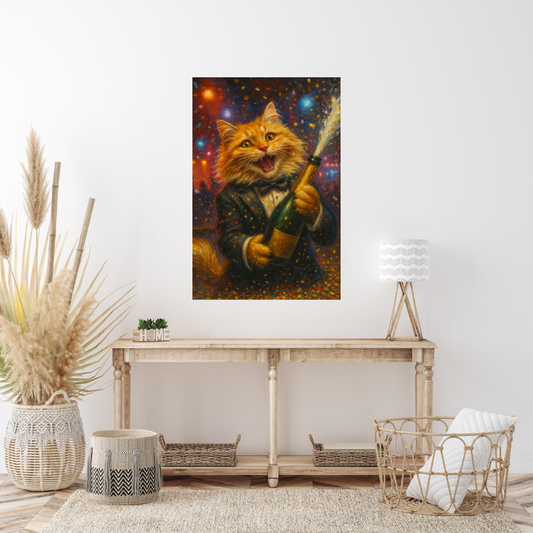 Champagne Celebration - Canvas Poster