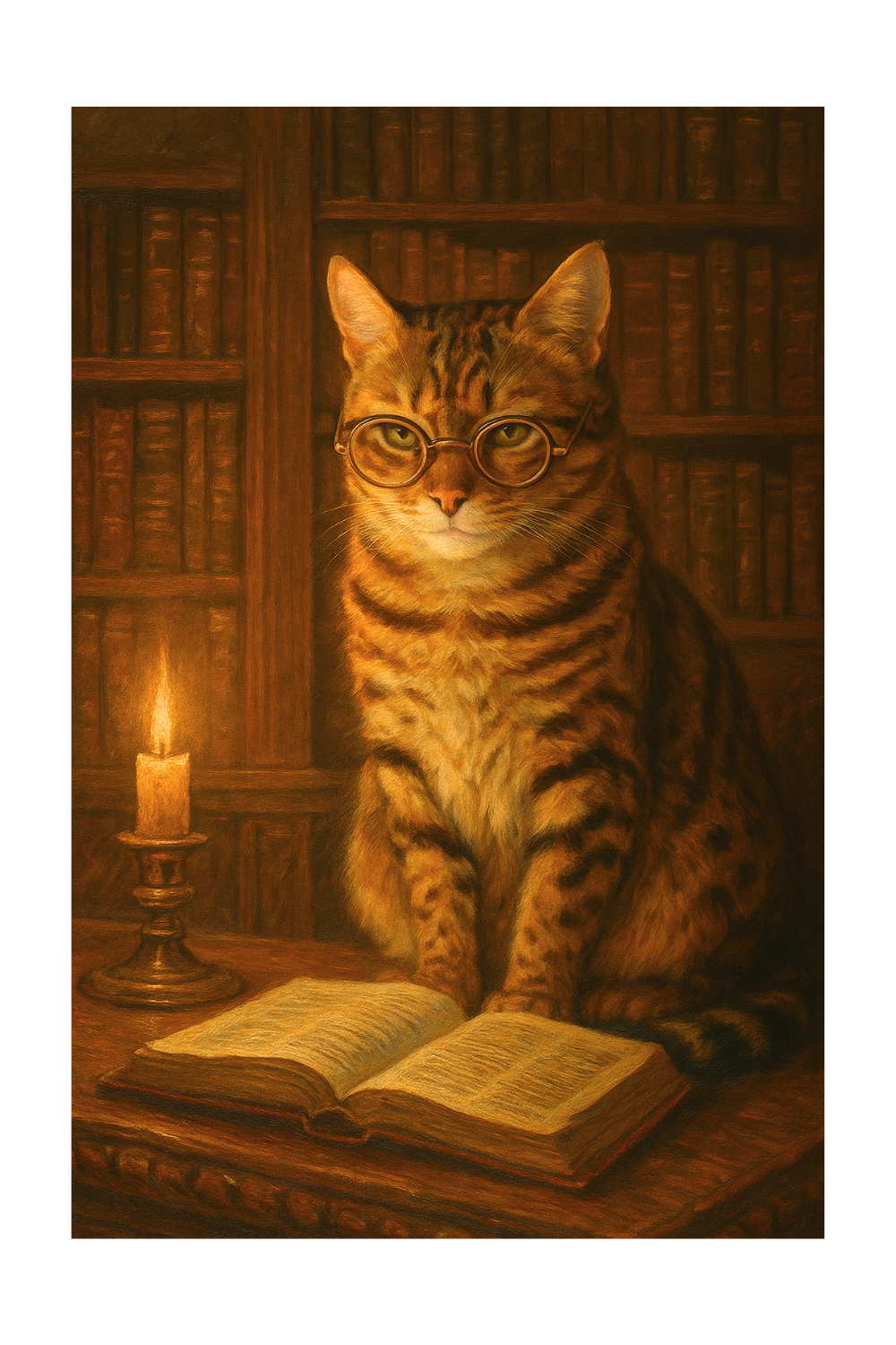 Professor Paws - Blank Folded Cards