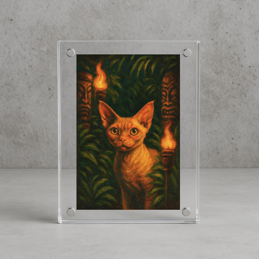 Tiki Torches - Acrylic Photo Block