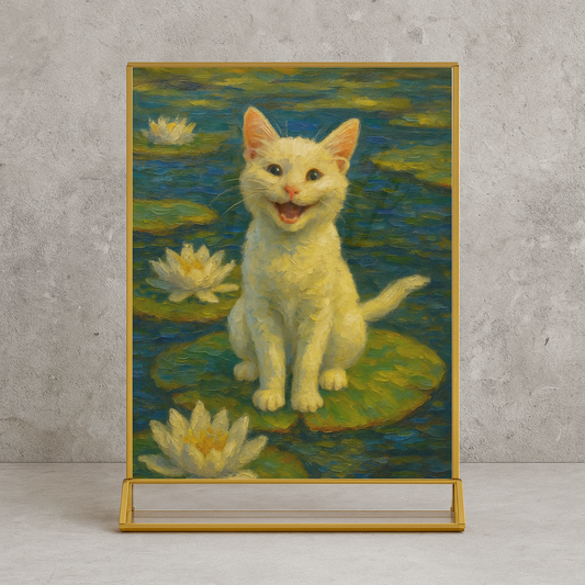 Lucky Lilypad - Vertical Photo Framed Print