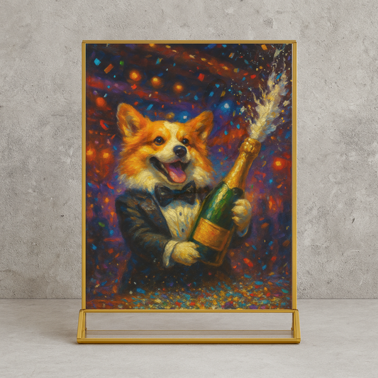 Champagne Celebration - Vertical Photo Framed Print