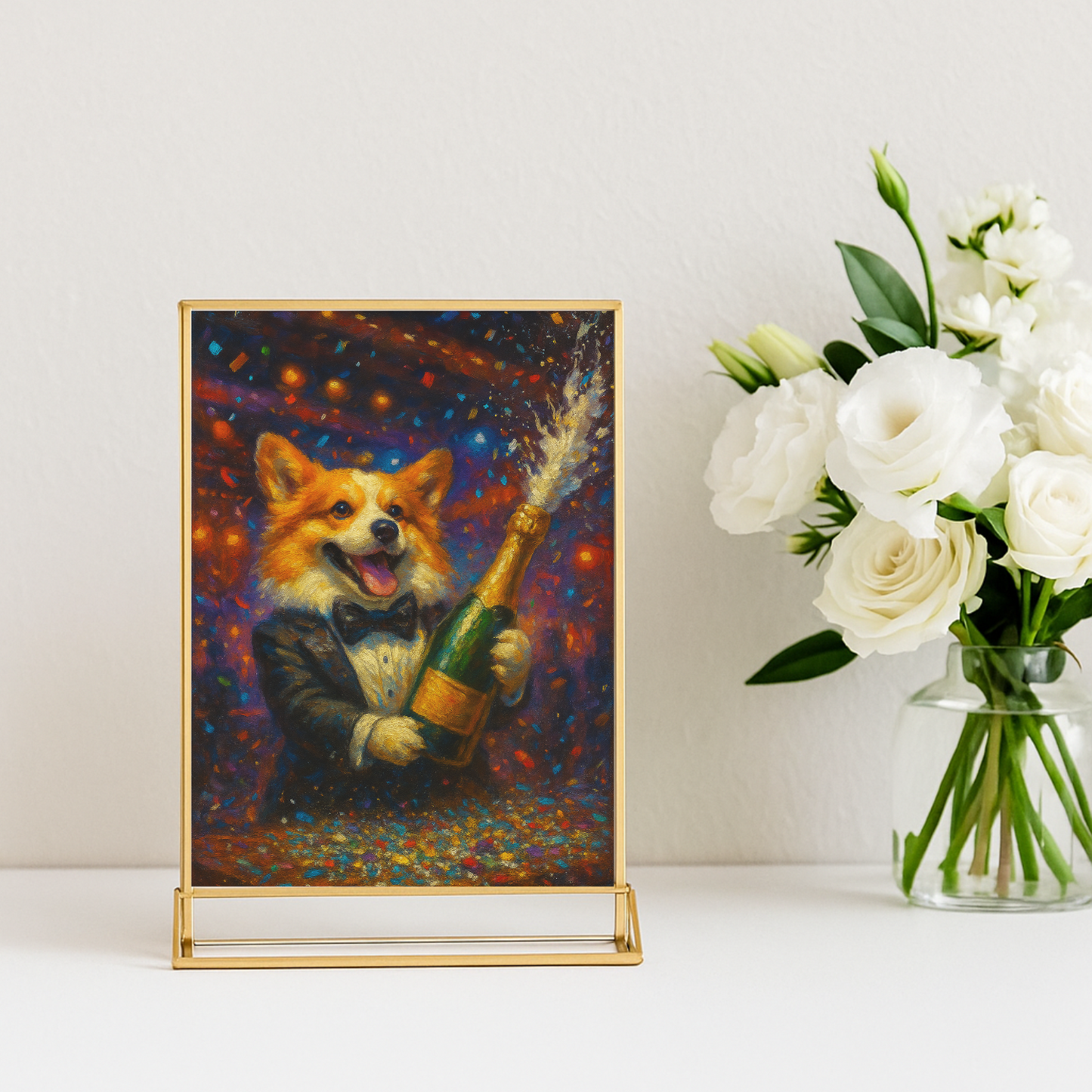 Champagne Celebration - Vertical Photo Framed Print