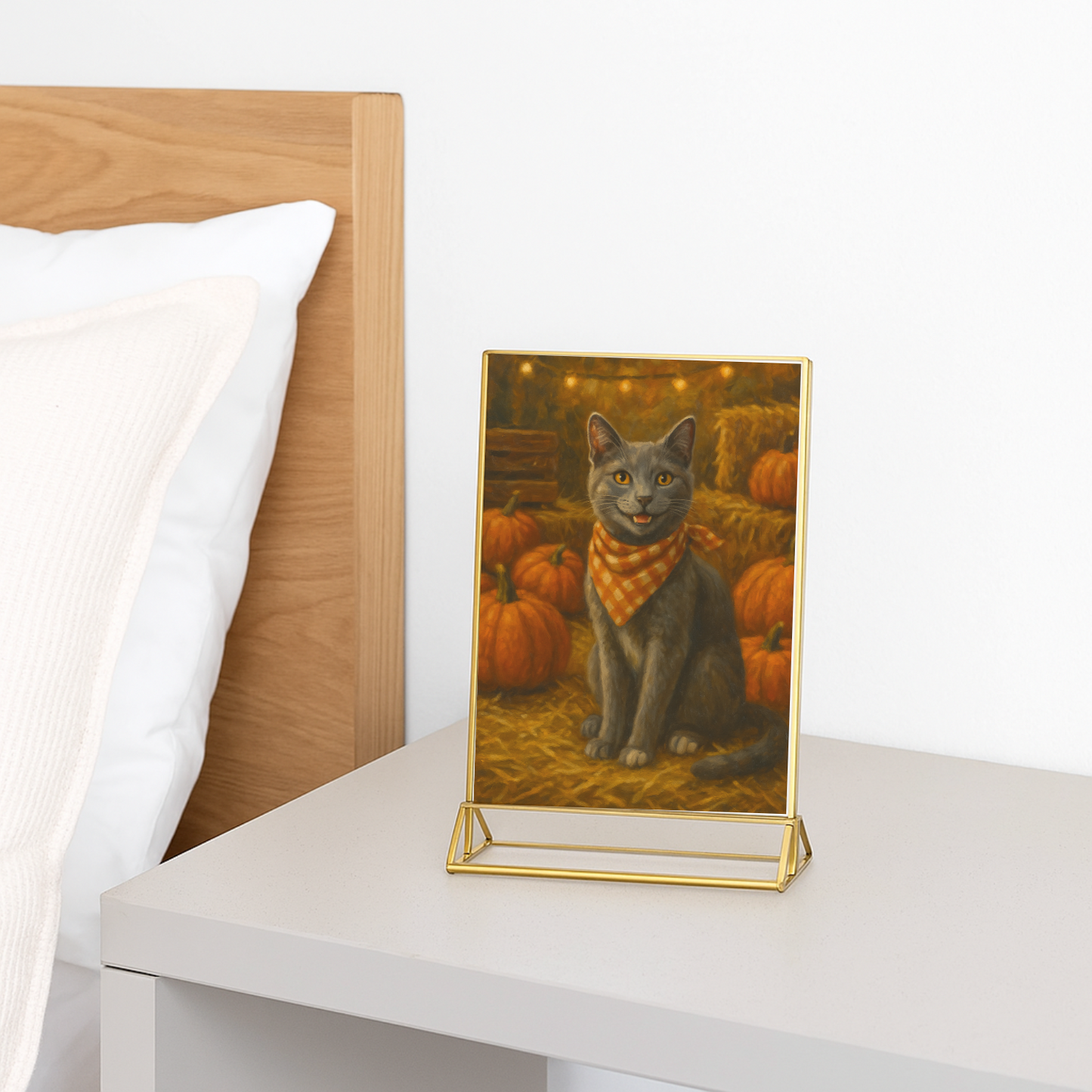 Pumpkin Patch - Vertical Photo Framed Print