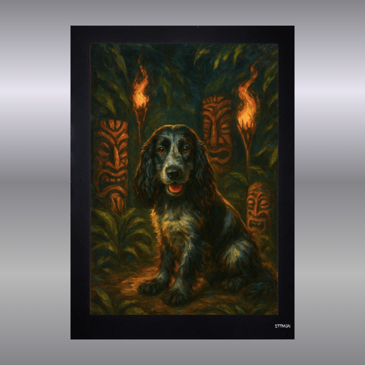 Tiki Torches - Photo Magnet
